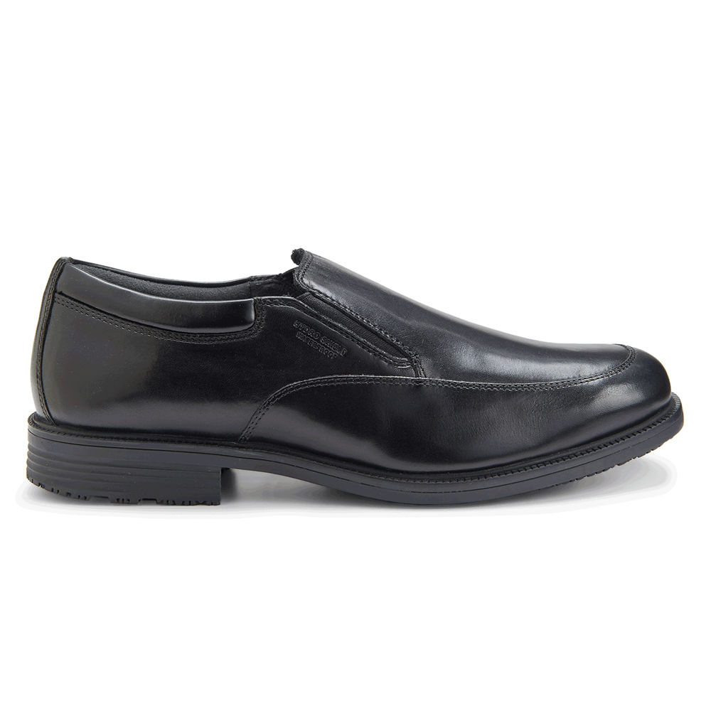 Rockport Singapore Mens Slip-On - Lead the Pack Waterproof Black - DH1785602